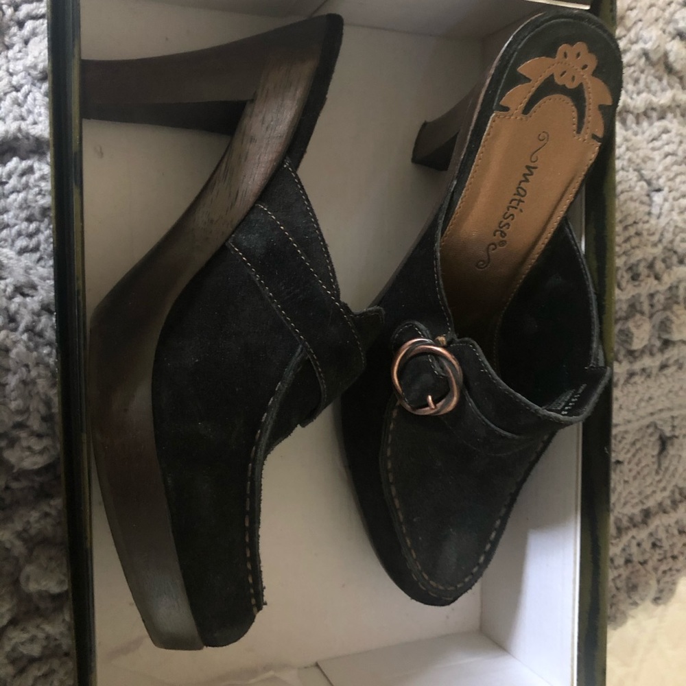Matisse Clog black suede